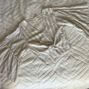 lavender field Bell Sleeve Top